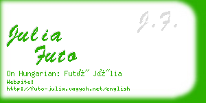 julia futo business card